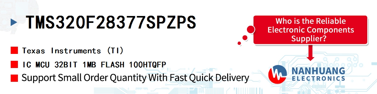 TMS320F28377SPZPS TI IC MCU 32BIT 1MB FLASH 100HTQFP