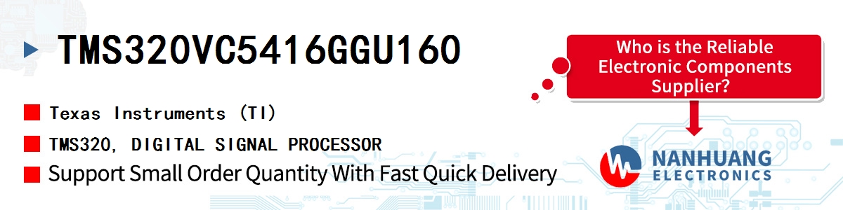 TMS320VC5416GGU160 TI TMS320, DIGITAL SIGNAL PROCESSOR