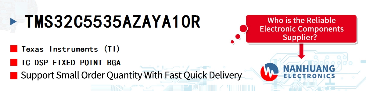 TMS32C5535AZAYA10R TI IC DSP FIXED POINT BGA