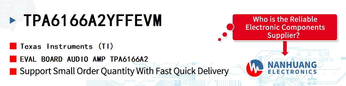 TPA6166A2YFFEVM TI EVAL BOARD AUDIO AMP TPA6166A2
