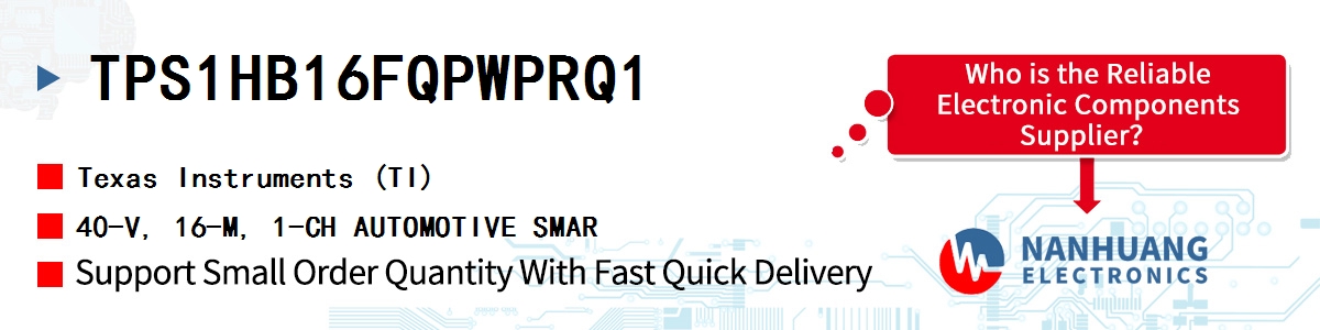 TPS1HB16FQPWPRQ1 TI 40-V, 16-M, 1-CH AUTOMOTIVE SMAR