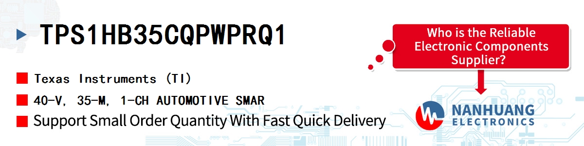 TPS1HB35CQPWPRQ1 TI 40-V, 35-M, 1-CH AUTOMOTIVE SMAR