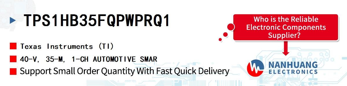 TPS1HB35FQPWPRQ1 TI 40-V, 35-M, 1-CH AUTOMOTIVE SMAR