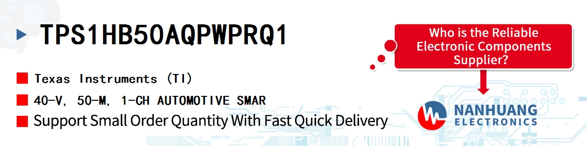 TPS1HB50AQPWPRQ1 TI 40-V, 50-M, 1-CH AUTOMOTIVE SMAR