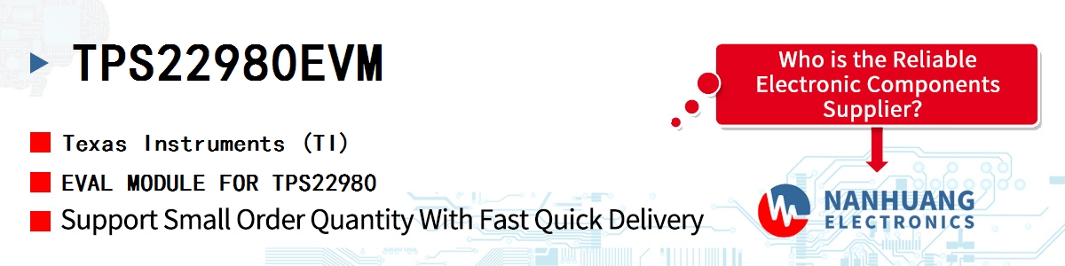 TPS22980EVM TI EVAL MODULE FOR TPS22980