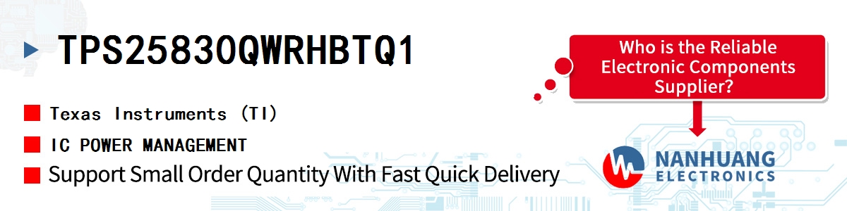 TPS25830QWRHBTQ1 TI IC POWER MANAGEMENT