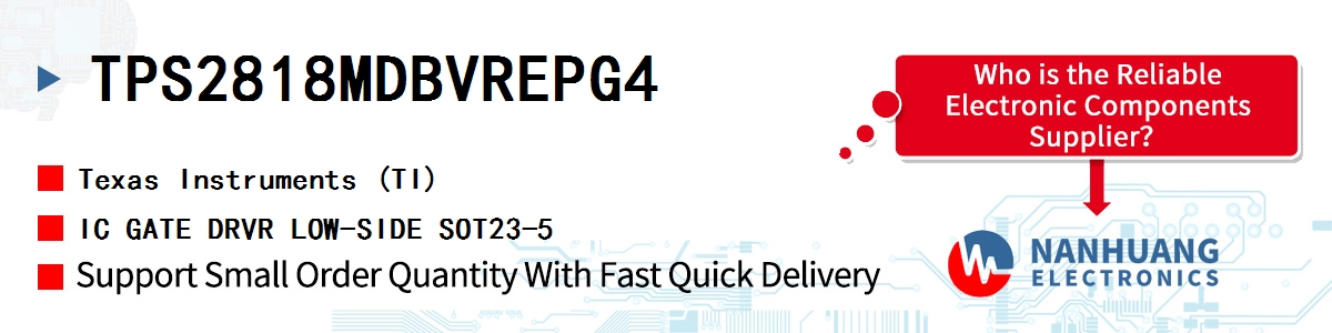 TPS2818MDBVREPG4 TI IC GATE DRVR LOW-SIDE SOT23-5