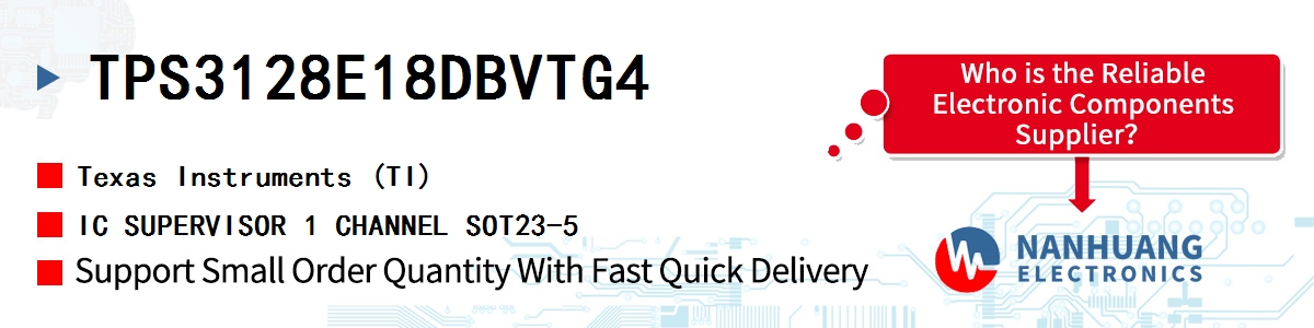 TPS3128E18DBVTG4 TI IC SUPERVISOR 1 CHANNEL SOT23-5