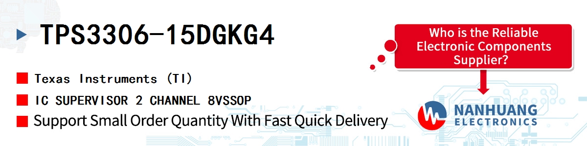 TPS3306-15DGKG4 TI IC SUPERVISOR 2 CHANNEL 8VSSOP