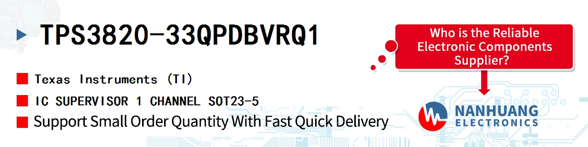 TPS3820-33QPDBVRQ1 TI IC SUPERVISOR 1 CHANNEL SOT23-5