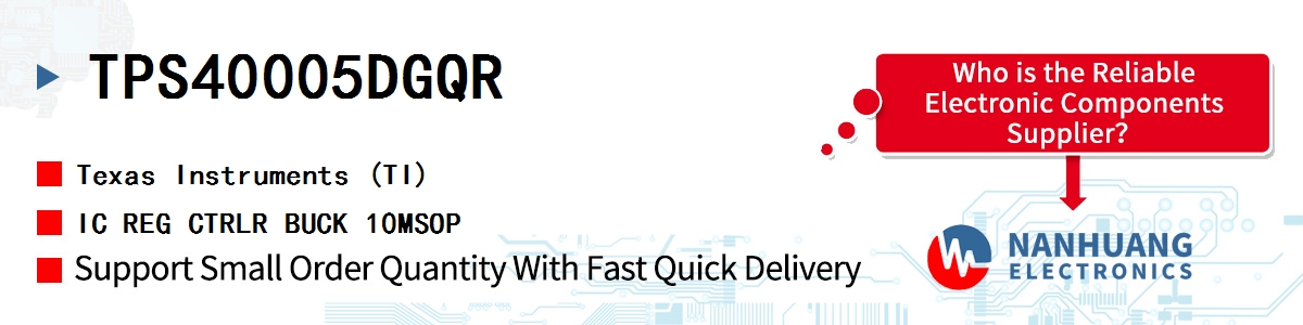 TPS40005DGQR TI IC REG CTRLR BUCK 10MSOP