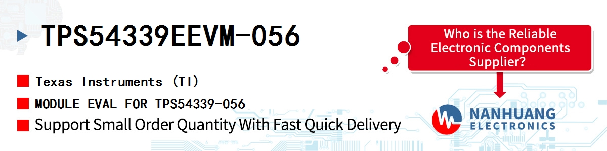 TPS54339EEVM-056 TI MODULE EVAL FOR TPS54339-056