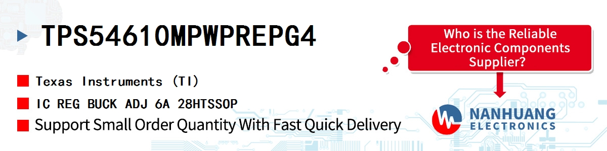 TPS54610MPWPREPG4 TI IC REG BUCK ADJ 6A 28HTSSOP