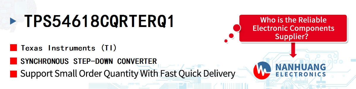 TPS54618CQRTERQ1 TI SYNCHRONOUS STEP-DOWN CONVERTER