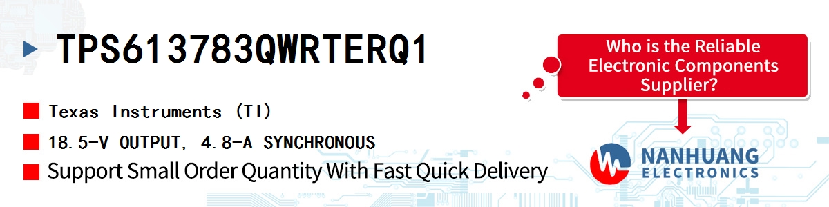 TPS613783QWRTERQ1 TI 18.5-V OUTPUT, 4.8-A SYNCHRONOUS