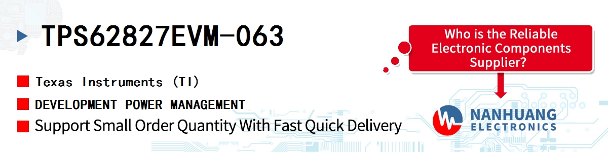 TPS62827EVM-063 TI DEVELOPMENT POWER MANAGEMENT