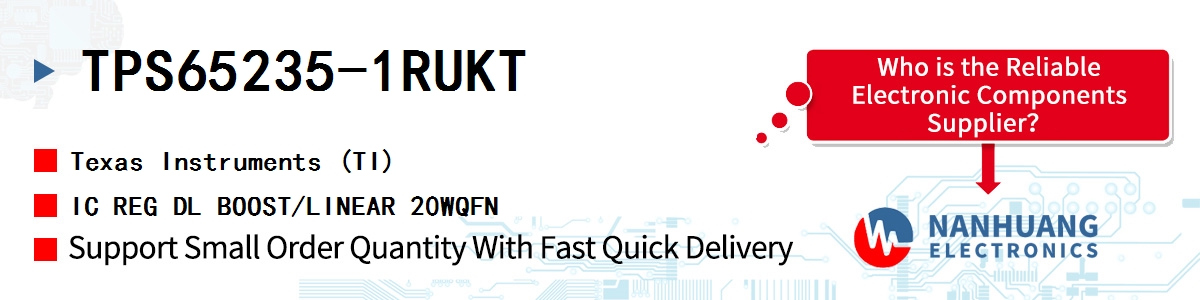 TPS65235-1RUKT TI IC REG DL BOOST/LINEAR 20WQFN