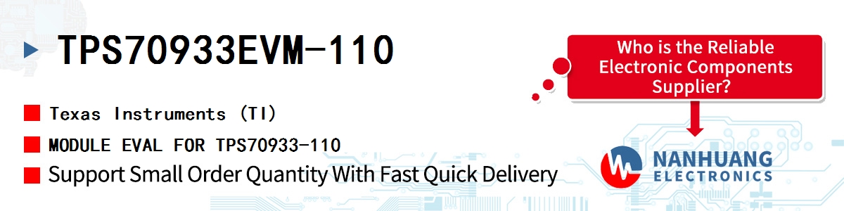 TPS70933EVM-110 TI MODULE EVAL FOR TPS70933-110
