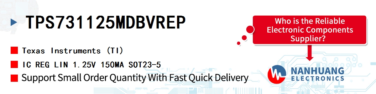 TPS731125MDBVREP TI IC REG LIN 1.25V 150MA SOT23-5