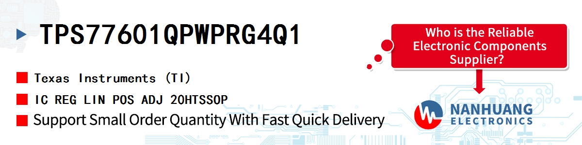 TPS77601QPWPRG4Q1 TI IC REG LIN POS ADJ 20HTSSOP
