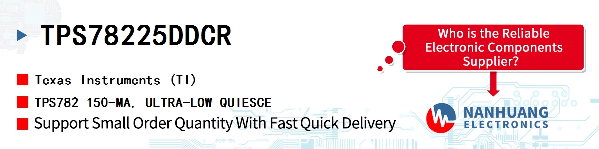 TPS78225DDCR TI TPS782 150-MA, ULTRA-LOW QUIESCE