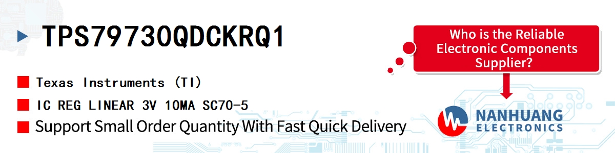 TPS79730QDCKRQ1 TI IC REG LINEAR 3V 10MA SC70-5
