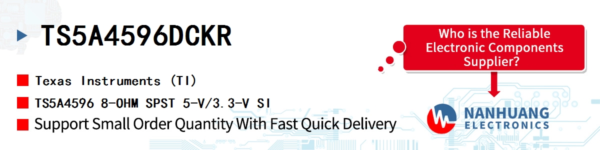 TS5A4596DCKR TI TS5A4596 8-OHM SPST 5-V/3.3-V SI