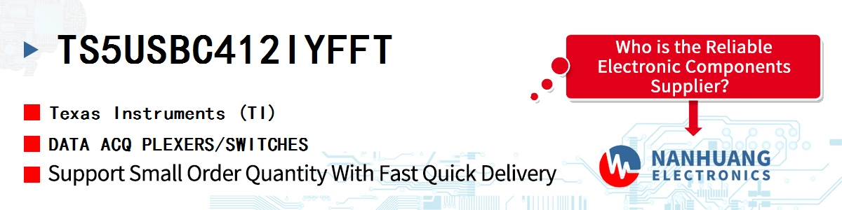 TS5USBC412IYFFT TI DATA ACQ PLEXERS/SWITCHES
