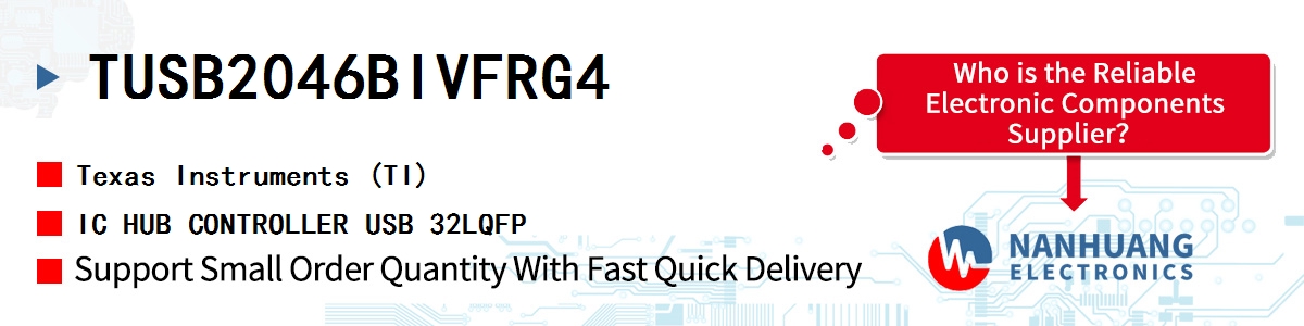 TUSB2046BIVFRG4 TI IC HUB CONTROLLER USB 32LQFP