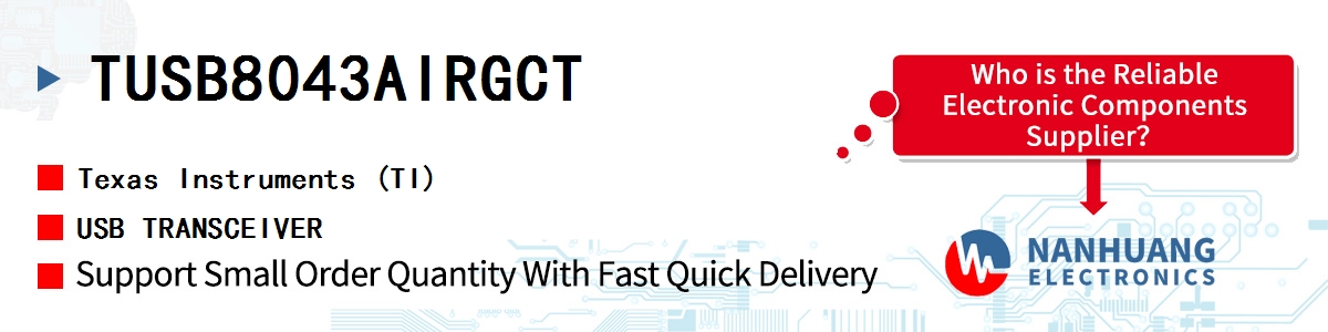 TUSB8043AIRGCT TI USB TRANSCEIVER