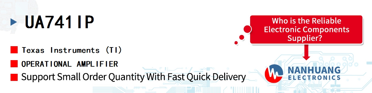 UA741IP TI OPERATIONAL AMPLIFIER