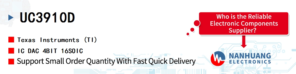 UC3910D TI IC DAC 4BIT 16SOIC