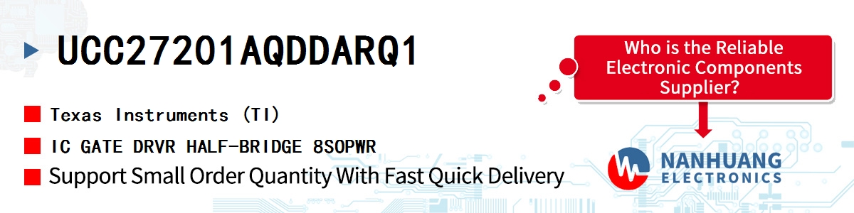 UCC27201AQDDARQ1 TI IC GATE DRVR HALF-BRIDGE 8SOPWR