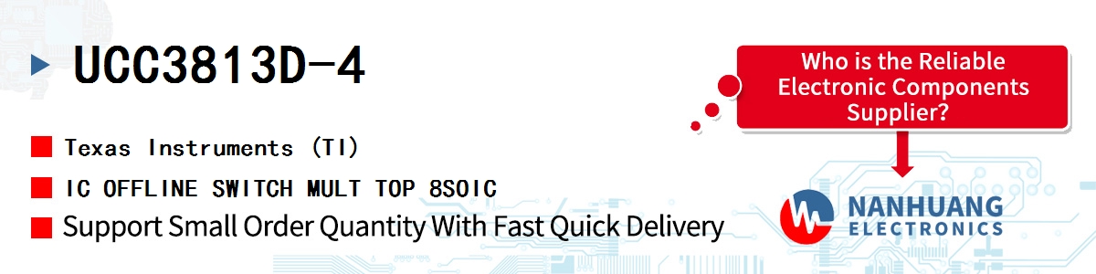 UCC3813D-4 TI IC OFFLINE SWITCH MULT TOP 8SOIC