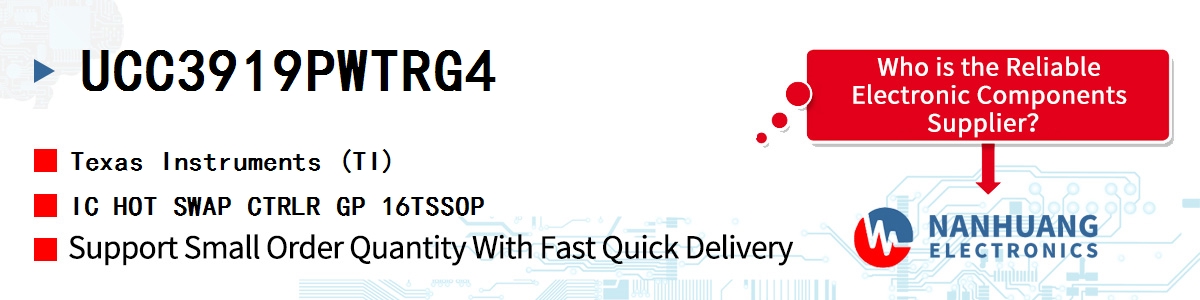 UCC3919PWTRG4 TI IC HOT SWAP CTRLR GP 16TSSOP
