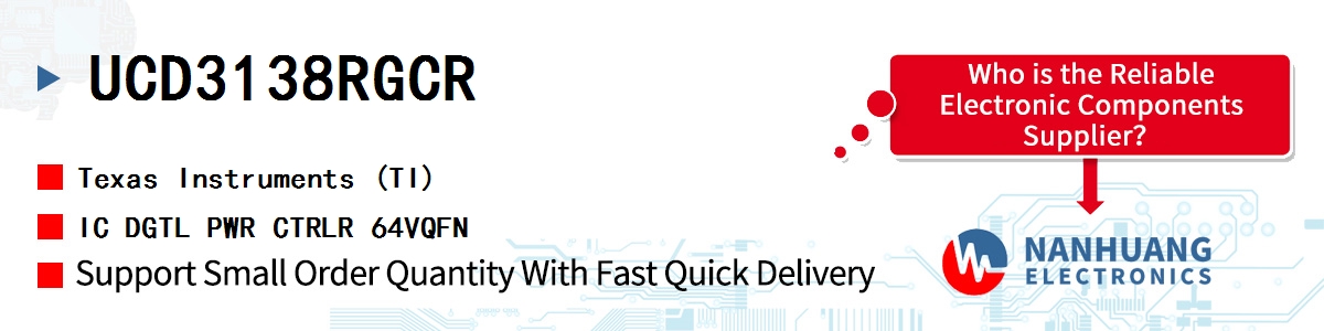 UCD3138RGCR TI IC DGTL PWR CTRLR 64VQFN