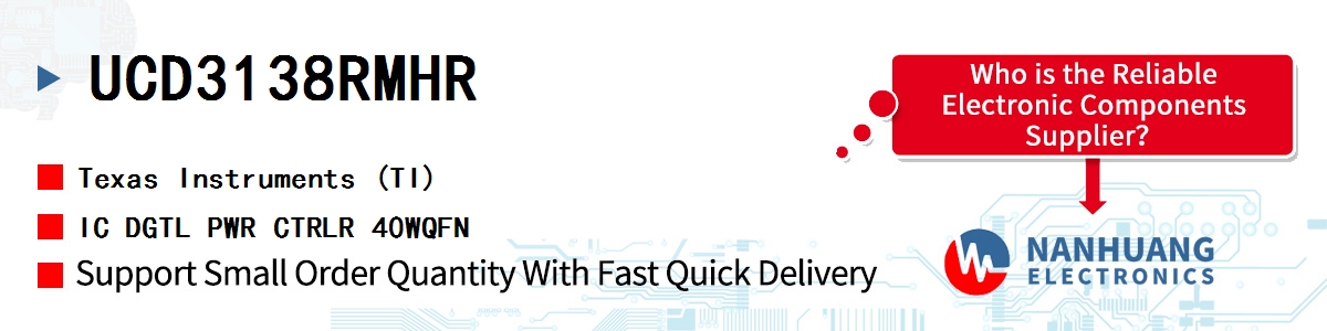 UCD3138RMHR TI IC DGTL PWR CTRLR 40WQFN