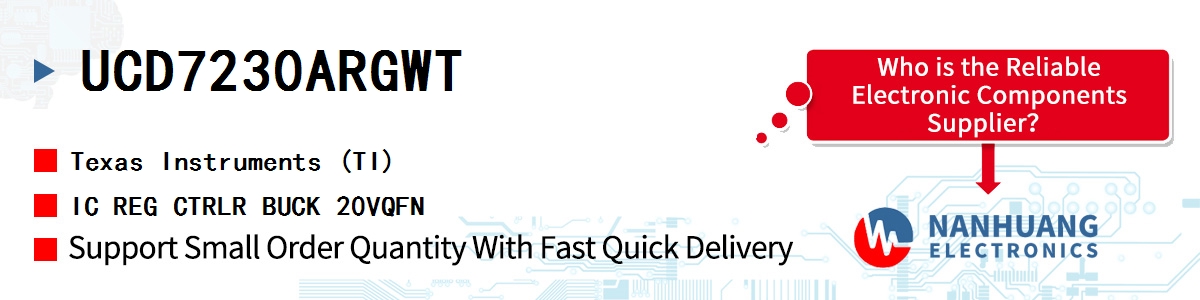 UCD7230ARGWT TI IC REG CTRLR BUCK 20VQFN